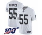 Oakland Raiders #55 Vontaze Burfict White Vapor Untouchable Limited Player 100th Season Football Jersey