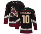 Arizona Coyotes #10 Dale Hawerchuck Premier Black Alternate Hockey Jersey