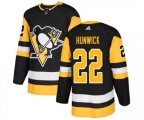 Adidas Pittsburgh Penguins #22 Matt Hunwick Premier Black Home NHL Jersey