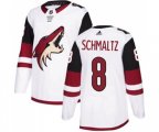 Arizona Coyotes #8 Nick Schmaltz Authentic White Away Hockey Jersey