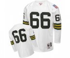 Green Bay Packers #66 Ray Nitschke Authentic White Throwback Football Jersey