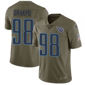 Tennessee Titans #98 Brian Orakpo Limited Olive 2017 Salute to Service NFL Jersey