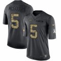 Seattle Seahawks #5 Alex McGough Limited Black 2016 Salute to Service NFL Jersey