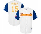 Venezuela Baseball #15 Salvador Perez White 2017 World Baseball Classic Replica Team Jersey