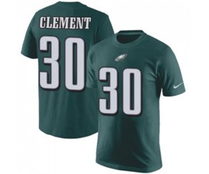 Philadelphia Eagles #30 Corey Clement Green Rush Pride Name & Number T-Shirt