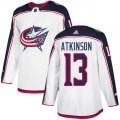 Columbus Blue Jackets #13 Cam Atkinson White Road Authentic Stitched NHL Jersey