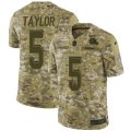 Cleveland Browns #5 Tyrod Taylor Limited Camo 2018 Salute to Service NFL Jersey