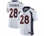 Denver Broncos #28 Royce Freeman White Vapor Untouchable Limited Player Football Jersey