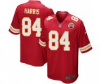 Kansas City Chiefs #84 Demetrius Harris Game Red Team Color Football Jersey