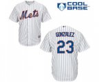 New York Mets #23 Adrian Gonzalez Replica White Home Cool Base Baseball Jersey