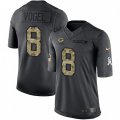 Green Bay Packers #8 Justin Vogel Limited Black 2016 Salute to Service NFL Jersey