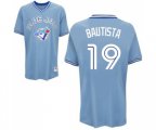 Toronto Blue Jays #19 Jose Bautista Replica Light Blue Baseball Jersey