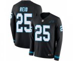 Carolina Panthers #25 Eric Reid Limited Black Therma Long Sleeve Football Jersey