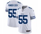 Dallas Cowboys #55 Leighton Vander Esch White Team Logo Fashion Limited Player Football Jersey