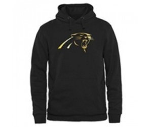 Men Carolina Panthers Pro Line Black Gold Collection Pullover Hoodie