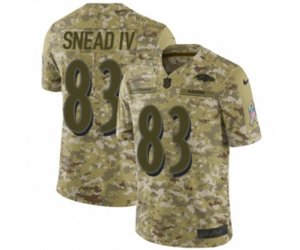 Baltimore Ravens #83 Willie Snead IV Limited Camo 2018 Salute to Service NFL Jersey