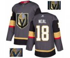Vegas Golden Knights #18 James Neal Authentic Gray Fashion Gold NHL Jersey