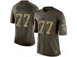 Los Angeles Rams #77 Andrew Whitworth Limited Green Salute to Service NFL Jersey