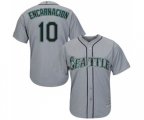 Seattle Mariners #10 Edwin Encarnacion Replica Grey Road Cool Base Baseball Jersey