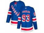 Adidas New York Rangers #93 Mika Zibanejad Royal Blue Home Authentic Stitched NHL Jersey