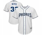 San Diego Padres #32 Franmil Reyes Replica White Home Cool Base Baseball Jersey