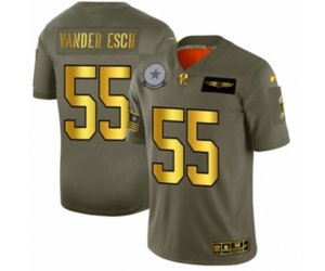 Dallas Cowboys #55 Leighton Vander Esch Limited Olive Gold 2019 Salute to Service Football Jersey