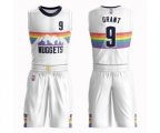 Denver Nuggets #9 Jerami Grant Swingman White Basketball Suit Jersey - City Edition