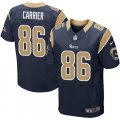 Los Angeles Rams #86 Derek Carrier Navy Blue Team Color Vapor Untouchable Elite Player NFL Jersey