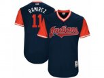 Cleveland Indians #11 Jose Ramirez Ramirez Authentic Navy Blue 2017 Players Weekend MLB Jersey