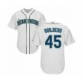 Seattle Mariners #45 Taylor Guilbeau Authentic White Home Cool Base Baseball Player Jersey