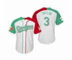 Chris Taylor Los Angeles Dodgers Two-Tone Mexican Heritage Night Cool Base Jersey