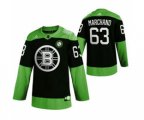 Boston Bruins #63 Brad Marchand Green Hockey Fight nCoV Limited Hockey Jersey