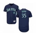 Seattle Mariners #35 Justin Dunn Navy Blue Alternate Flex Base Authentic Collection Baseball Player Jersey