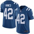 Indianapolis Colts #42 Nyheim Hines Royal Blue Team Color Vapor Untouchable Limited Player NFL Jersey