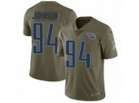 Tennessee Titans #94 Austin Johnson Limited Olive 2017 Salute to Service NFL Jersey