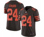 Cleveland Browns #24 Nick Chubb Limited Brown Rush Vapor Untouchable Football Jersey