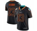 Miami Dolphins #13 Dan Marino Limited Lights Out Black Rush Football Jersey