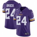 Minnesota Vikings #24 Tramaine Brock Purple Team Color Vapor Untouchable Limited Player NFL Jersey