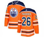 Edmonton Oilers #26 Iiro Pakarinen Premier Orange Home NHL Jersey