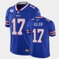 Buffalo Bills #17 Josh Allen With C Patch Royal Vapor Untouchable Limited Stitched Jersey