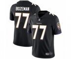 Baltimore Ravens #77 Bradley Bozeman Black Alternate Vapor Untouchable Limited Player Football Jersey