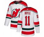 New Jersey Devils #11 Brian Boyle Premier White Alternate Hockey Jersey
