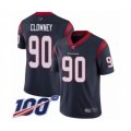 Houston Texans #90 Jadeveon Clowney Navy Blue Team Color Vapor Untouchable Limited Player 100th Season Football
