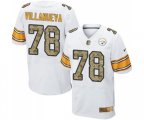 Pittsburgh Steelers #78 Alejandro Villanueva Elite White Camo Football Jersey