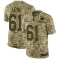 New York Jets #61 Spencer Long Limited Camo 2018 Salute to Service NFL Jersey