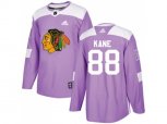 Chicago Blackhawks #88 Patrick Kane Purple Authentic Fights Cancer Stitched NHL Jersey