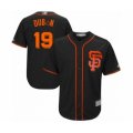 San Francisco Giants #19 Mauricio Dubon Authentic Black Alternate Cool Base Baseball Player Jersey