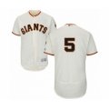 San Francisco Giants #5 Mike Yastrzemski Cream Home Flex Base Authentic Collection Baseball Player Jersey