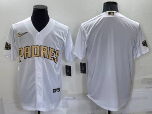 San Diego Padres Blank White 2022 All Star Stitched Cool Base Nike Jersey