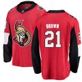 Ottawa Senators #21 Logan Brown Fanatics Branded Red Home Breakaway NHL Jersey